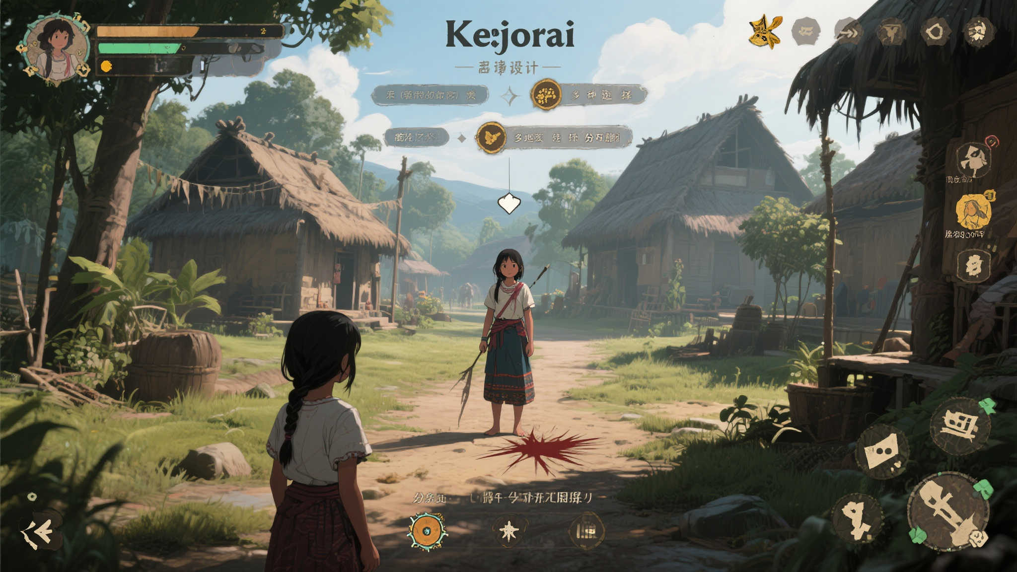 “乡村少女勇闯树林,手绘动画《Kejora》揭秘解咒之旅!” 值得一提的是,《Kejora》的剧情设计