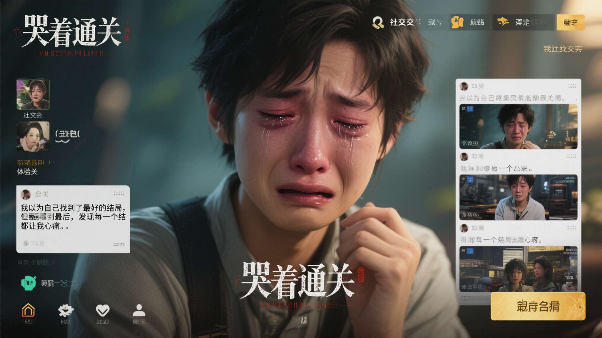 33号远征队团队协作 游戏上线后,社交平台上涌现出大量玩家分享自己"哭着通关"的体验帖。有玩家写道:"